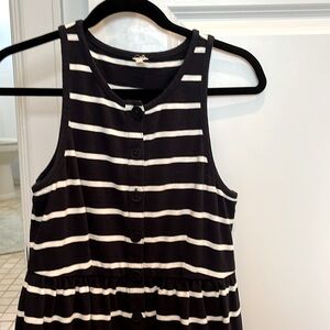 Tank style Navy Blue Striped JCrew Dress